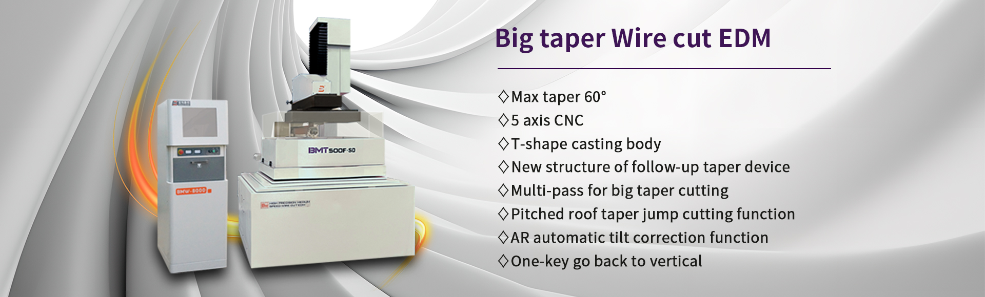 Big taper Wire cut EDM