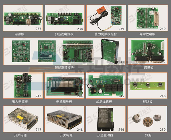 PCB Cards and other Electrical Parts for Wire Cut Machines