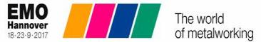 Booth 13 Stand D85 at EMO HANNOVER[Sep 18-23, 2017]